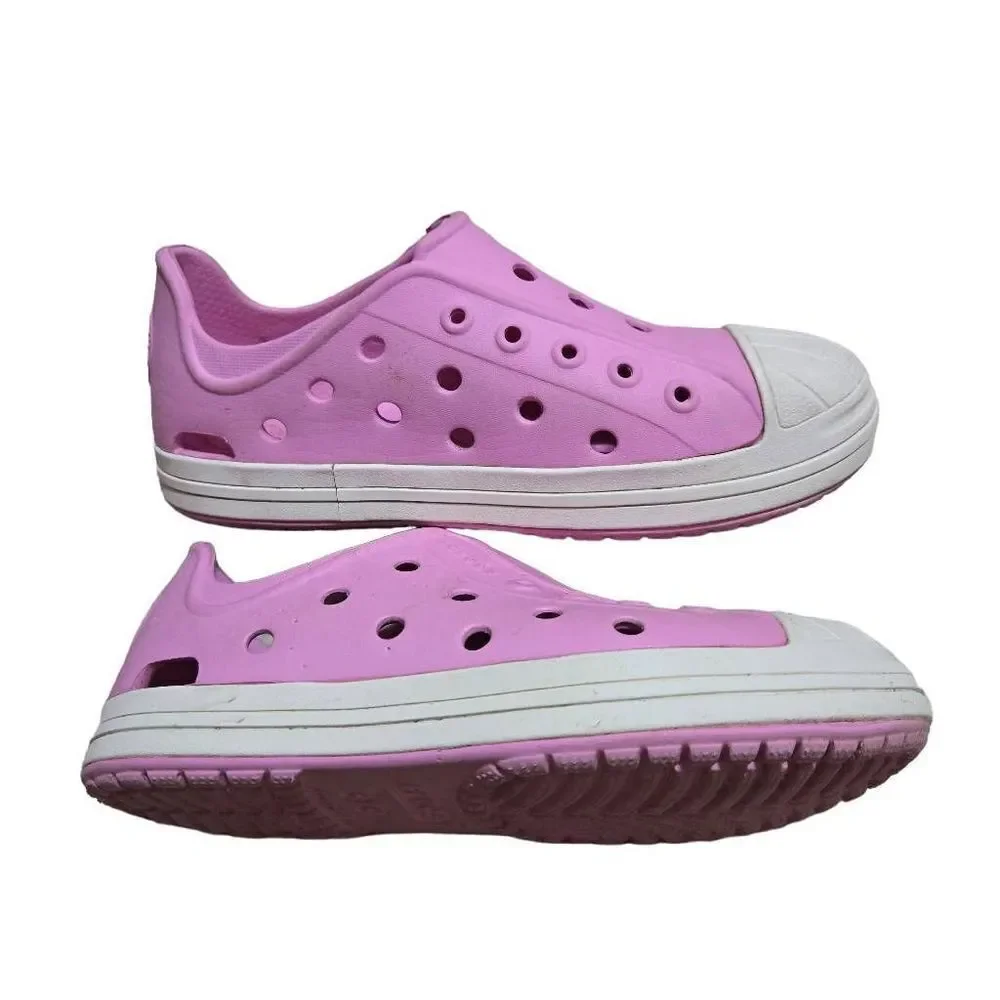 Crocs Girls Bump It Shoe Carnation/Oyster/pink Size US C12